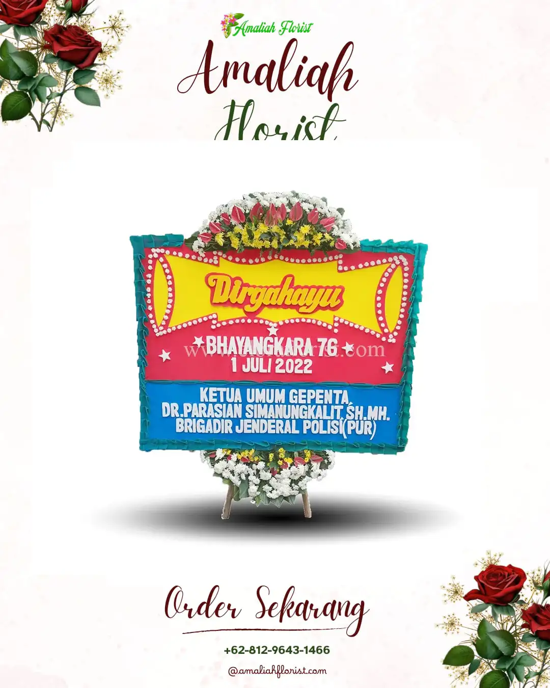 Papan Bunga HUT Ulang Tahun Selogiri